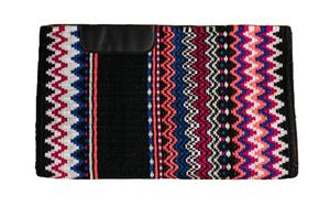 แผ่นรองอานม้าแบบตะวันตกขนแกะเมอริโน100% พร้อมดีไซน์ผ้าทอที่มีสีสัน - Product Image 4