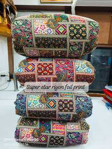 Tissu de rayonne écologique pour robes et jupes de filles Textiles de maison Confortable et élégant avec une sensation douce Tissé fin Style uni à pois - Product Image 2