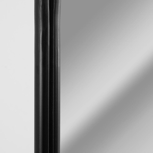 Vintage Designed Wall Mirror with Black Ornate Metal <b>Frame</b> Handcrafted Black Glass Mirror <b>Arch</b> Design Supplied Indian Vendor - Product Image 4