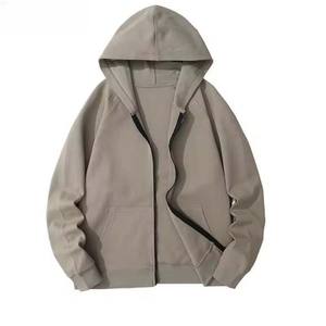 Sudaderas con capucha de algodón Unisex 100%, sudaderas básicas con cremallera, ropa de calle de gran tamaño, ropa deportiva informal, ropa deportiva de invierno para hombres a la venta - Product Image 4