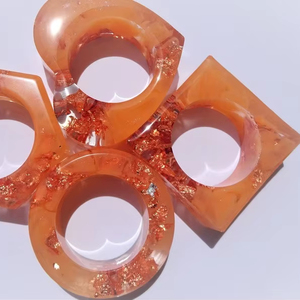 Rond de serviette de qualité supérieure Multi couleur résine rond de serviette décoration de Table porte-serviettes porte-mouchoirs vaisselle de fête de mariage - Product Image 1