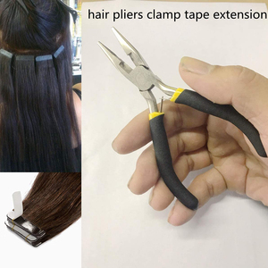 Outils d'extension de cheveux Pince à poignée Pince pour extensions de cheveux Pince à cheveux allemande en acier inoxydable Pince à pointe Diy - Product Image 6