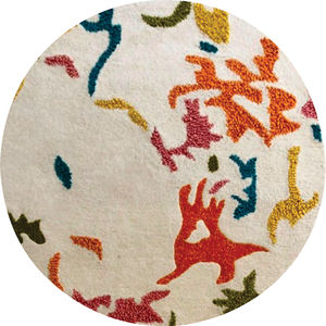 Alfombra de lana de lujo con mechones a mano de La India, Alfombras Indias elegantes modernas para sala de estar, interiores de Hotel para el hogar, lana hecha a mano - Product Image 3