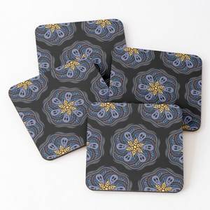 ที่รองแก้วอะคาเซียพร้อมที่วางแก้วพิมพ์ลายรูปทรงและขนาด - Product Image 1