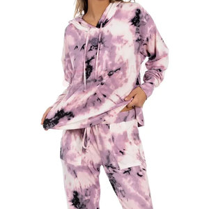 Sweat-shirts à capuche personnalisés pour femmes, manches longues, tie-dye, automne/hiver 2026, avec logo frontal, pour adultes - Vente en gros - Product Image 5