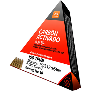 ISO TPUN 160312:6640 Inserto de Torneado Indexable Profundidad 4.8mm MT-CVD Recubrimiento Dorado Paquete de 10 - Product Image 2