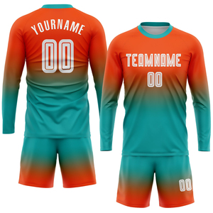 Uniforme de fútbol de sublimación profesional para hombres, conjuntos de uniformes de fútbol de entrenamiento de secado rápido de poliéster para jóvenes - Product Image 1