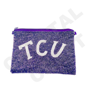 Silver star Seed Beaded Coin Pouch Wallet Beautiful <b>Fashionable</b> <b>Accessory</b> with <b>Fashionable</b> <b>Accessory</b> Features - Product Image 3