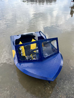 Mini Lancha a Motor de Alta Velocidad para Pesca en Aguas Poco Profundas, Fácil de Maniobrar, Estructura de Casco Estable, Material ABS, para Niños, Aguas Oceánicas