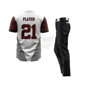 Uniforme de baseball personnalisé pour hommes, meilleure qualité, uniforme de baseball à bas prix pour hommes, 2024 - Product Image 2