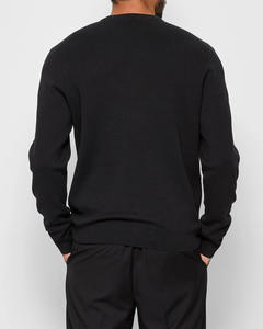 Jersey de invierno con estilo a la moda para hombre 100% sudadera de gran tamaño de lana de oveja con logotipo personalizado y bordado para invierno informal - Product Image 2