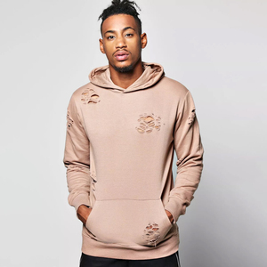 เสื้อฮู้ดสำหรับผู้ชายผ้าฝ้ายผสม - Product Image 1