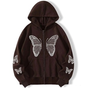 Sweats à capuche avec strass pour femmes, anti-rides, respirant, nouveau design, tailles pour adultes, prix de gros, sweats à capuche avec logo personnalisé pour femmes, vente en gros - Product Image 1