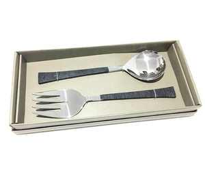 2025 Hot Selling Mirrored Steel <b>Service</b> Set and Wedding Spoons From India and Metal Forks & Rustic <b>Forging</b> Handle Salad Serving - Product Image 1