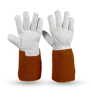 Gants de soudage en cuir de chèvre résistants à l'abrasion, souples et confortables, résistants à l'abrasion Gants de barbecue de construction anti-incendie - Product Image 5