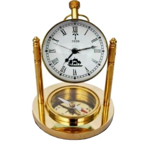 Awesome Table Clock for Home Hotel Restaurant Desktop Table Ware Decoration Golden Color Modern Design Metal Digital Table Clock - Product Image 3