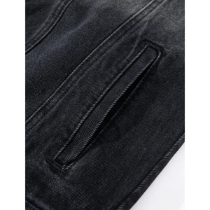 Vêtements de créateur de haute qualité pour hommes, veste et jean surdimensionné à boutons, manches longues, veste en jean personnalisée pour hommes - Product Image 5