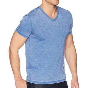 T-shirt de poids lourd vierge de haute qualité sur mesure toutes tailles hommes t-shirts microfibre équipage Fitness col arrondi sport - Product Image 4