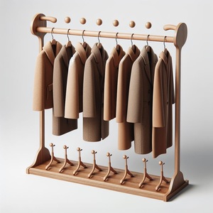 Classic <b>Wooden</b> Coat <b>Rack</b> Stand Efficient Entryway and Hallway Organization Elegant <b>Storage</b> Solution - Product Image 4
