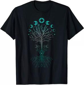 Meilleur prix personnalisé 100% coton de haute qualité NOUVEAU LIMITÉ Arbre de vie Grande idée cadeau Design T-Shirt à manches courtes T-Shirt pour hommes - Product Image 2