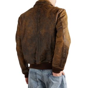 Vêtements d'extérieur décontractés pour hommes Blouson bombardier tendance avec manches longues fermeture éclair col côtelé poignets motif solide des deux côtés utilisable en gros - Product Image 3