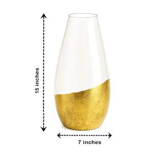 Elegante florero de metal hecho a mano, centro de mesa decorativo para el hogar, sala de estar, vestíbulo del hotel y exhibición de decoración de bodas - Product Image 4