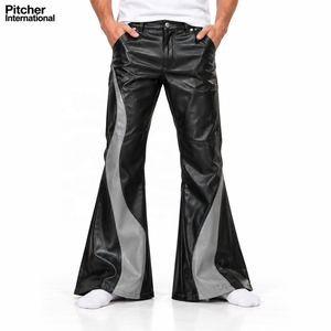 Vaqueros de cuero personalizados en piel de oveja con un corte relajado para marcas de ropa masculina contemporánea independiente. - Product Image 1