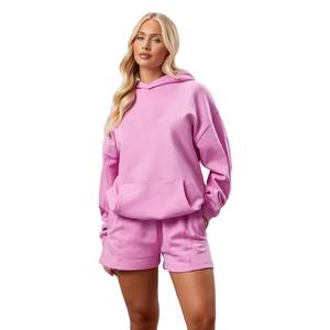 ชุดออกกำลังกาย2ชิ้นสำหรับผู้หญิงใหม่ฤดูใบไม้ร่วงฤดูหนาวชุดออกกำลังกายแบบโอเวอร์ไซส์ - Product Image 2