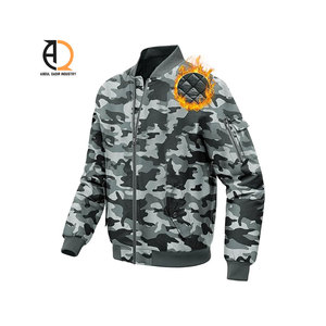 Veste Bomber pour Homme Veste Brodée Automne Hiver Col Montant Homme - Product Image 3