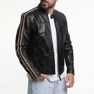 Latest Style New Arrival Leather <b>Jacket</b> Wholesale <b>Men</b> Leather <b>Jacket</b> Best Selling Leather <b>Jacket</b> High Quality - Product Image 4