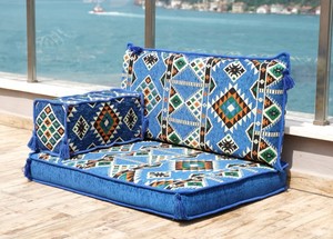 Asientos de suelo árabe Sofá de suelo árabe Piso de asiento Árabe | 90x70x10cm 3 piezas 1 Juego - Product Image 3