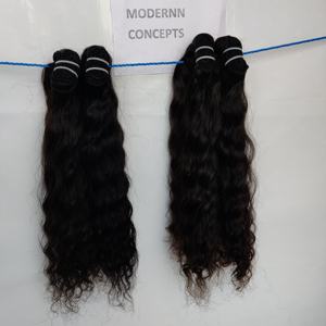 Venta al por mayor cutícula alineada libre de químicos indio Raw Virgin Kinky Curly Extensiones de cabello humano Afro Wave Styles Vietnamese Curl - Product Image 5