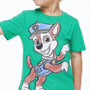 Wholesale Kids Soft Children's Half Short Sleeve Cotton Crewneck <b>Cartoon</b> Character Print Basic Summer Boys T-shirt Polo Shirt - Product Image 4
