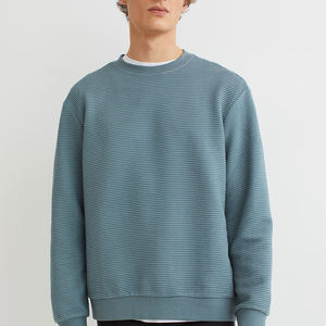 Sweatshirts en coton/polyester à col rond pour hommes, haut de gamme à bas prix, unis, décontractés, vente en gros, avec logo personnalisé pour la revente - Product Image 1