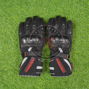 Guantes de Motociclismo de Marca Personalizada, Resistentes a la Abrasión, de Cuero Genuino con Textiles, Impermeables, de Alta Visibilidad, Guantes Largos para Motociclistas - Product Image 6