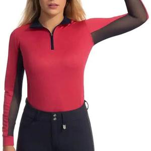 Camisa de Equitación para Mujer, Diseño y Estilo 2026, Manga Larga, con Cierre de 1/4 - Product Image 4