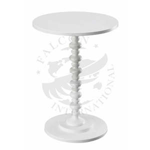 Ensemble de tables basses en métal plaqué blanc moderne et contemporain fait à la main avec revêtement en poudre élégant et luxueux pour le salon - Product Image 1