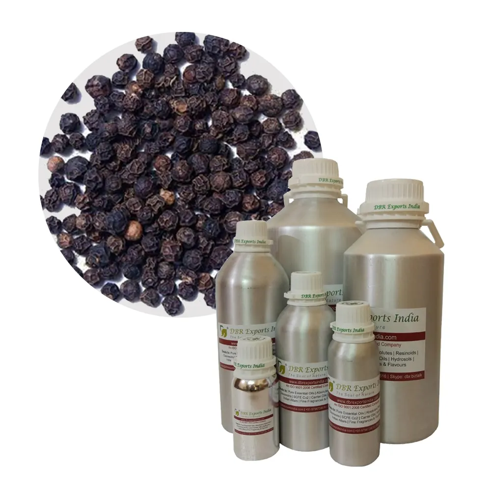 Natural Black Pepper Oil Regular fornecedor a preço de atacado Black Pepper Oil Regular em Massa