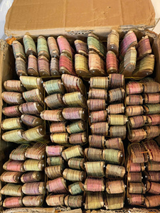 พัดหวายทรงกลมเป็นมิตรกับสิ่งแวดล้อมลายใบปาล์มสีสันสดใสสำหรับระบายความร้อน & ตกแต่งในฤดูร้อน - Product Image 6