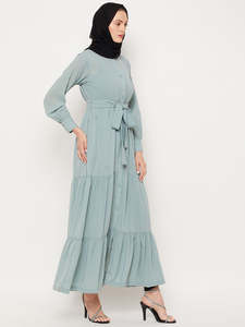 New Design Custom Modest Fashion Abaya Women Muslim Dress Dubai Turkish Wholesale Manufacturer <b>Islamic</b> <b>Clothing</b> Closed Abaya - Product Image 3