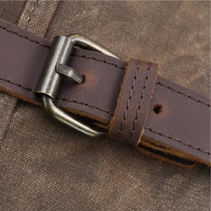 Sacs de bureau en cuir véritable pour hommes Sac en cuir fait à la main Sac avec logo personnalisé - Product Image 4