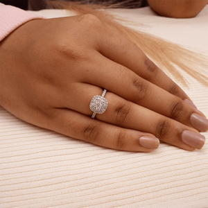 แหวนเพชรแท้ขายดีสำหรับผู้หญิง งานแต่งงาน งานหมั้น หรือวันครบรอบ  เครื่องประดับคุณภาพดี ราคาไม่แพง - Product Image 2