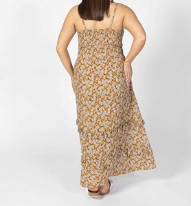 Robe de soirée élégante décontractée à imprimé sans manches sexy - Product Image 2