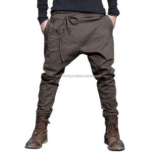 กางเกงฮาเร็มทรงหลวมแบบ unisex เอวต่ำ มีเชือกผูก ปรับได้ตามต้องการ - Product Image 5