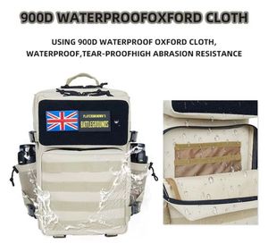 45L personalizado OEM impermeable 900D Oxford bolsa deportes mochila táctica gimnasio Fitness viaje mochila al aire libre mochila táctica - Product Image 3