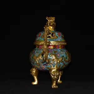 Quemador de Incienso Religioso de Latón de Lujo, Porta Incienso Bakhoor 100% Natural y Duradero para Resina de Madera de Oud e Incienso Bakhoor - Product Image 3