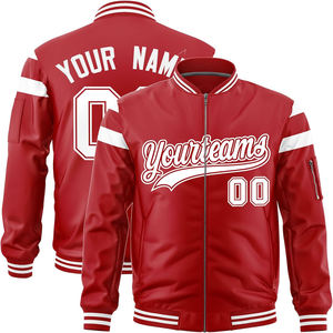 Chaqueta de bombardero Varsity de colores en contraste, cierre de cremallera de satén, ropa de calle Unisex de Hip Hop de gran tamaño, chaqueta OEM Dropshipping para hombres - Product Image 4
