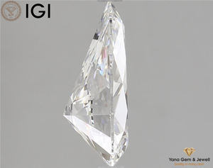 Diamante cultivado en laboratorio de corte de pera de 3,50 quilates, Color F, VVS2, proceso de claridad CVD, 13,67mm, anillo solitario certificado IGI, pieza central - Product Image 4