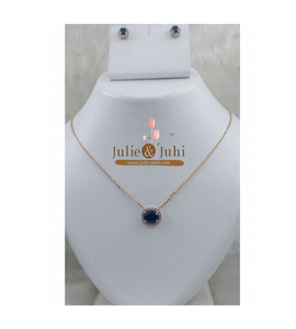 Conjunto de Cadena de Oro de 18K para Mujer, Conjunto de Joyería de Cadena de Alta Calidad Hecho para un Vestir Elegante y una Presentación Visual Elegante de la India - Product Image 1