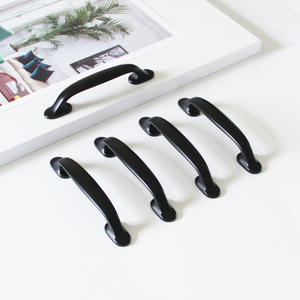 Tiradores de Muebles de Plástico Sólido, Color Negro Mate, Octagonales, para Armarios de Exterior, Duraderos, Ecológicos y Contemporáneos - Product Image 2